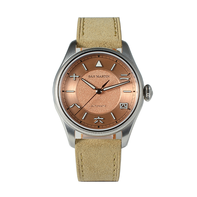 San Martin Men Automatic Watch - đánh giá và giá Leather Strap Quick Release