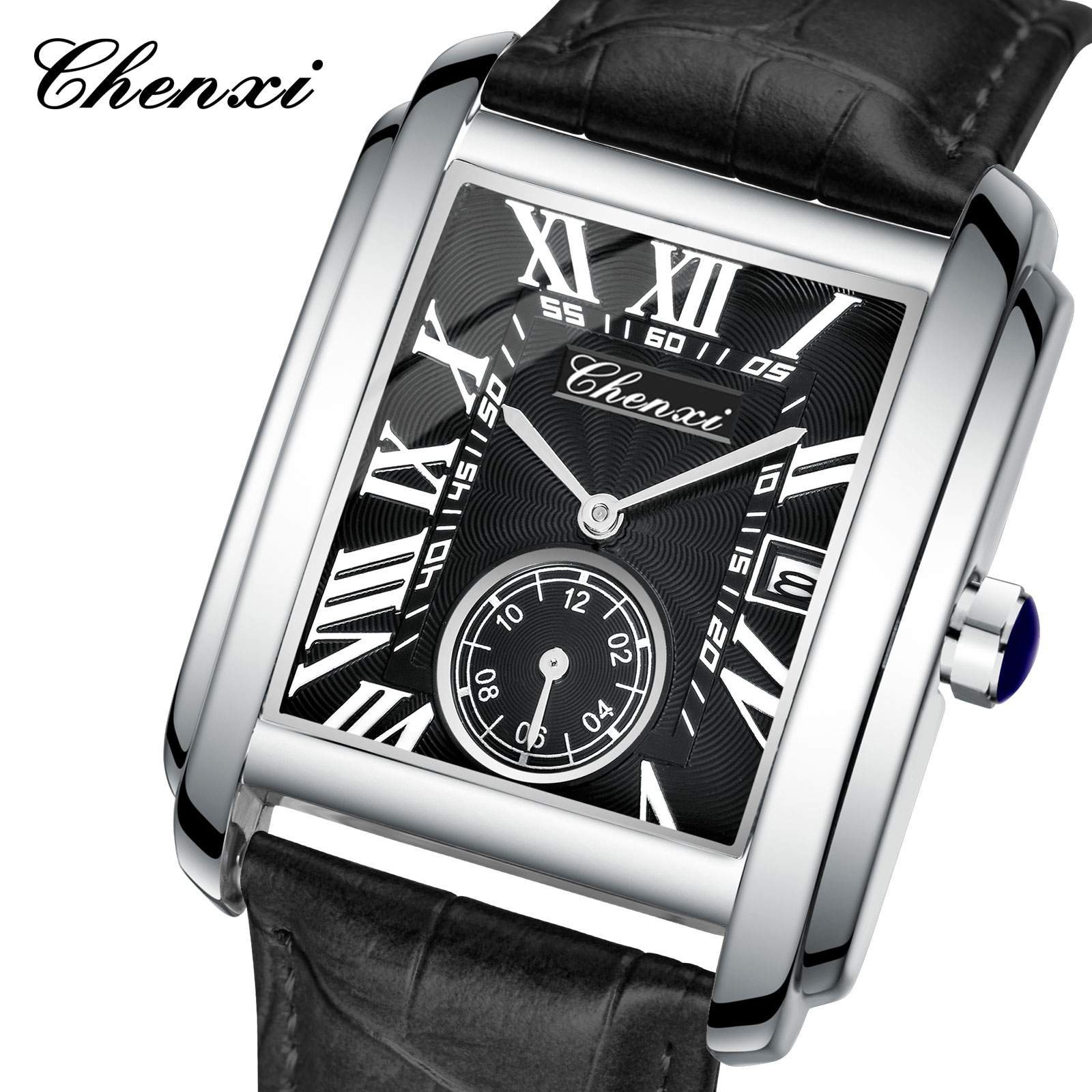 Chenxi 8216 New Fashion Boy Cl - đánh giá và giá Leather Watch Band Men