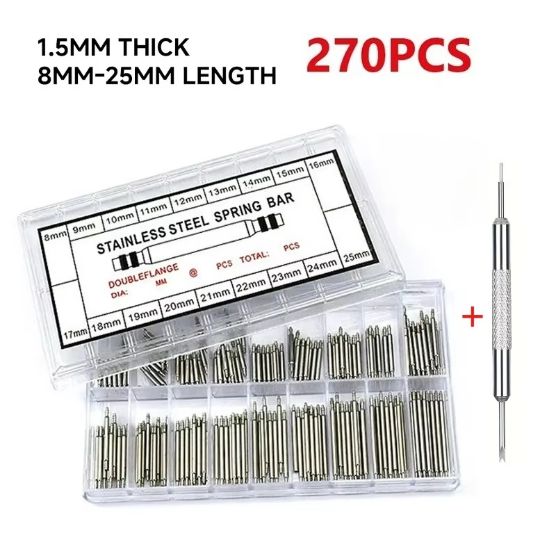 270pcs Stainless Steel Spring  - đánh giá và giá Spring Bar Tool Set