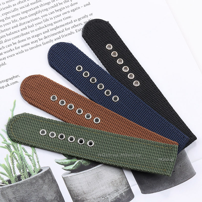 Nylon Watch Strap Brown Green  - đánh giá và giá Nato Strap Nylon