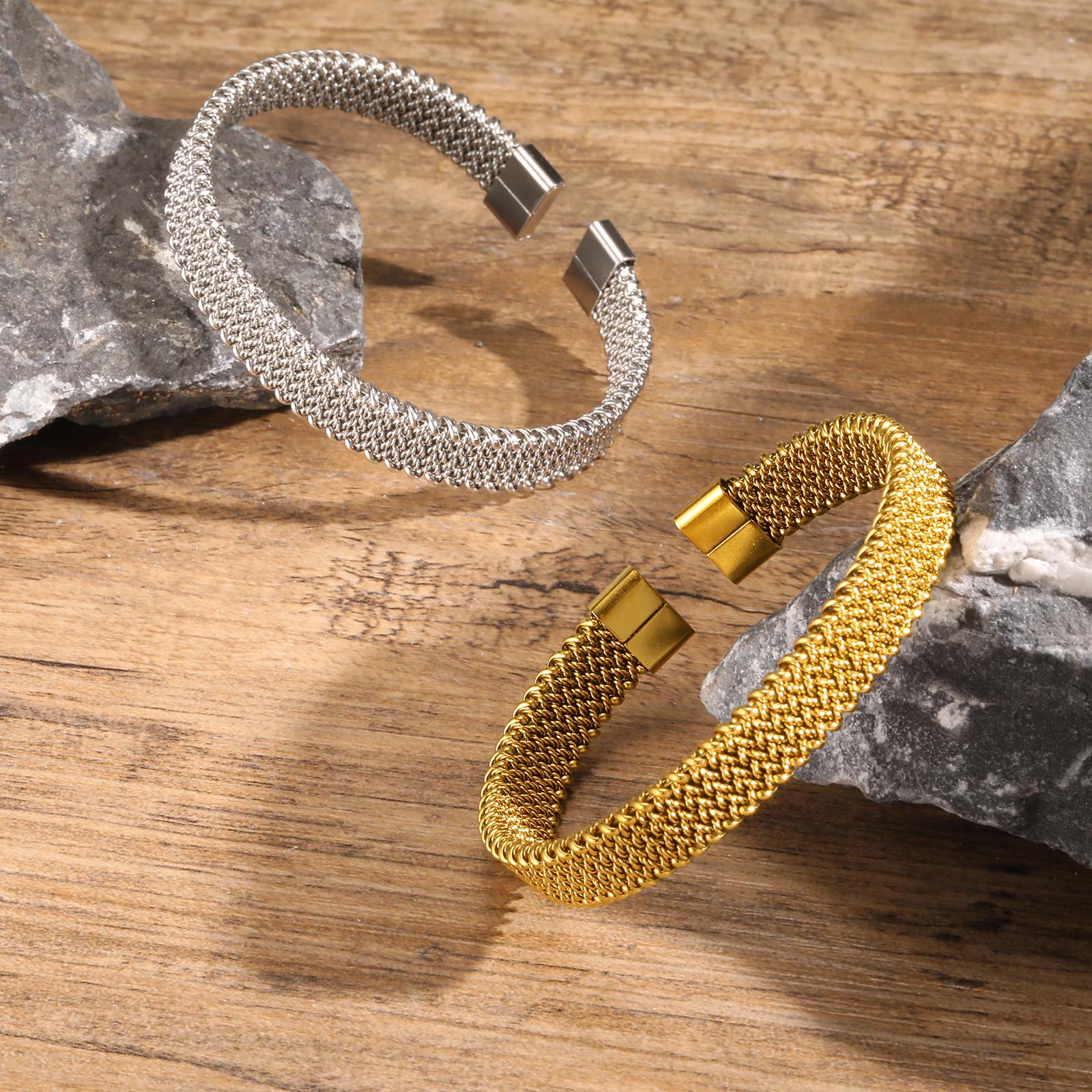 10mm Braided Stretch Strap Ope - đánh giá và giá Mesh Strap Metal