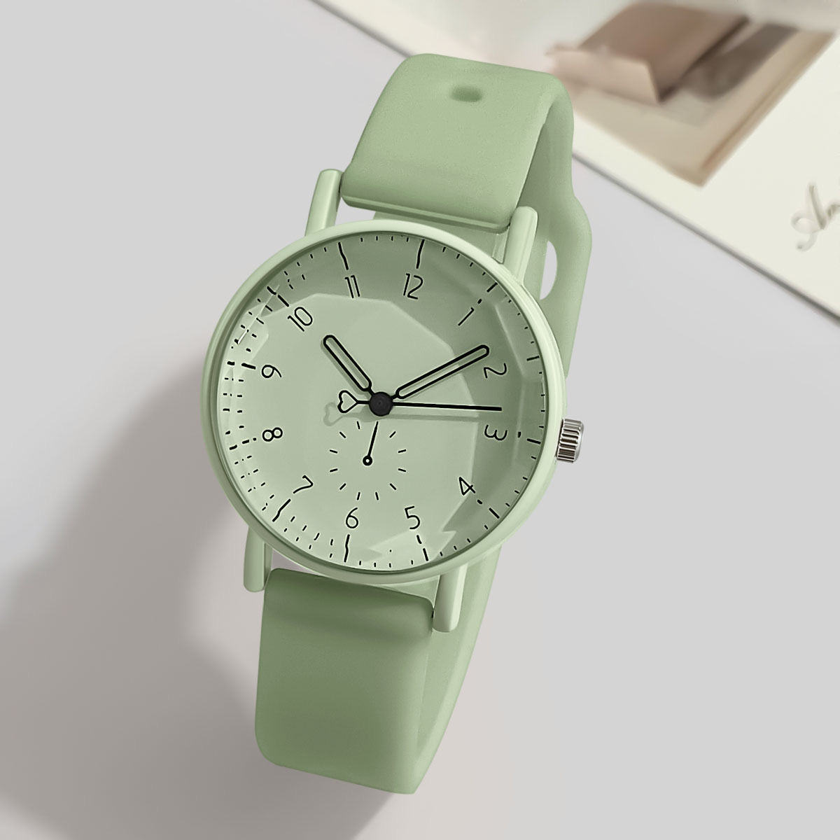 Fashion Arabic Dial Women Quar - đánh giá và giá Silicone Band Women