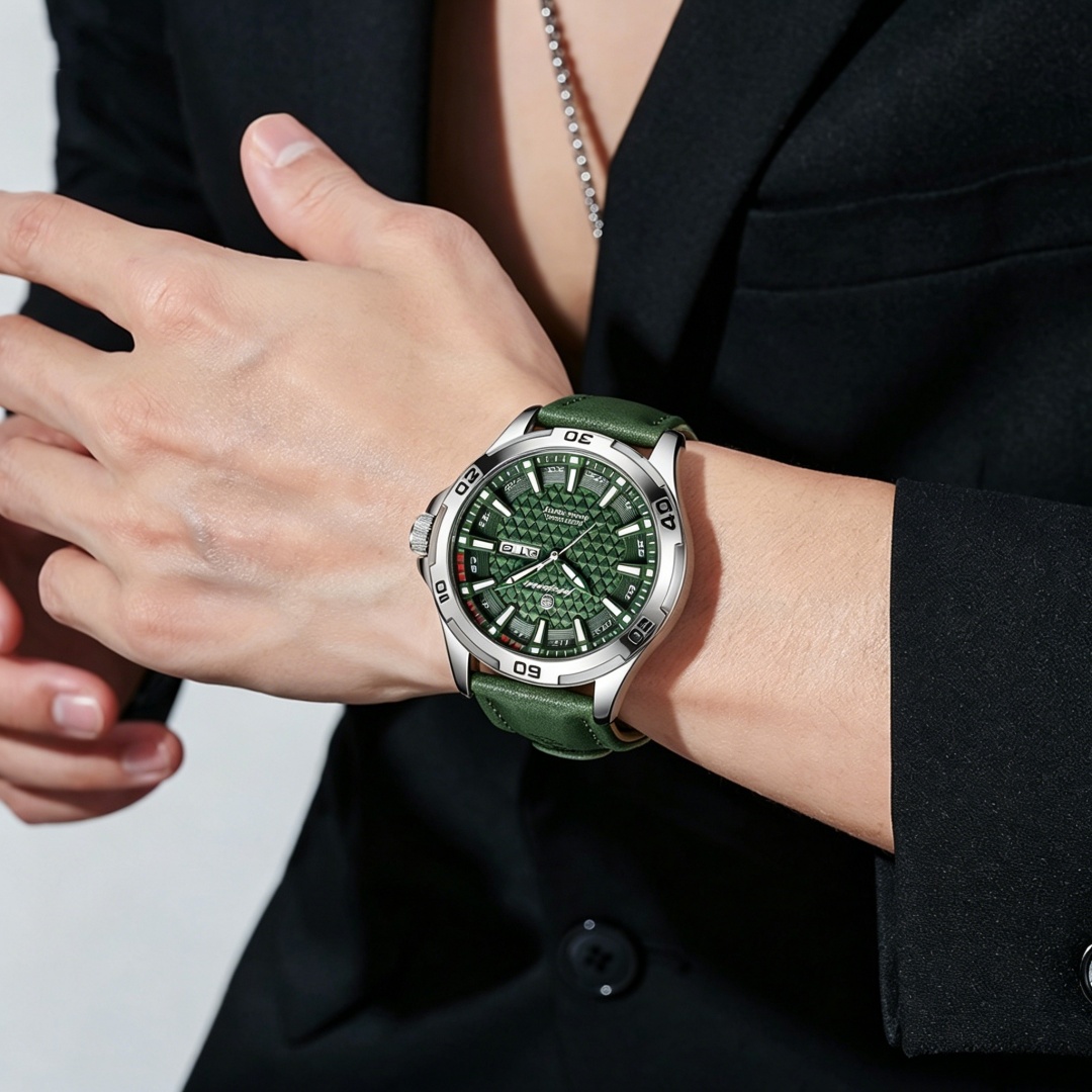 PAAZOMU Luxury Brand Men Watch - đánh giá và giá Leather Watch Band Men