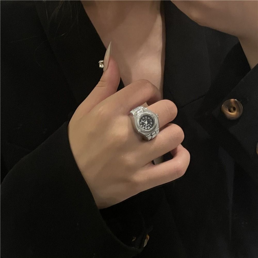 Punk Mini Finger Watch Rings A - đánh giá và giá Canvas Strap Watch