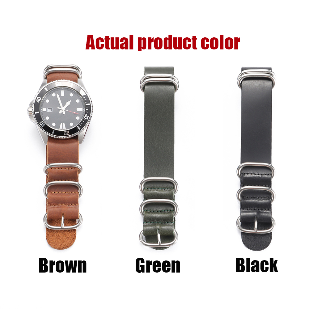 Vintage Genuine Leather Watch  - đánh giá và giá Nato Strap Nylon