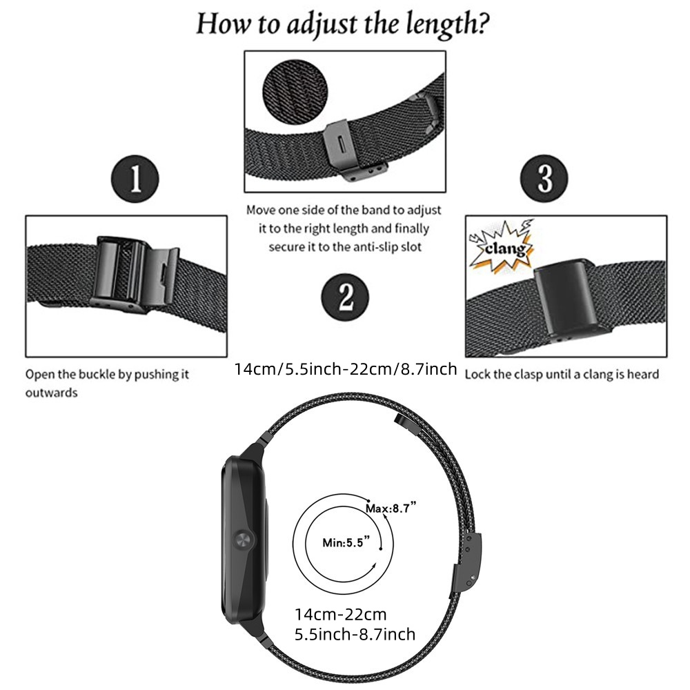 Metal Bands for Fitbit Versa 4 - đánh giá và giá Mesh Strap Metal