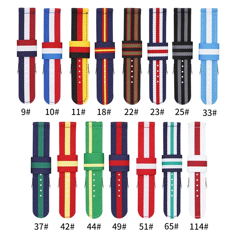 20mm 22mm Woven Nylon Strap fo - đánh giá và giá Canvas Strap Watch