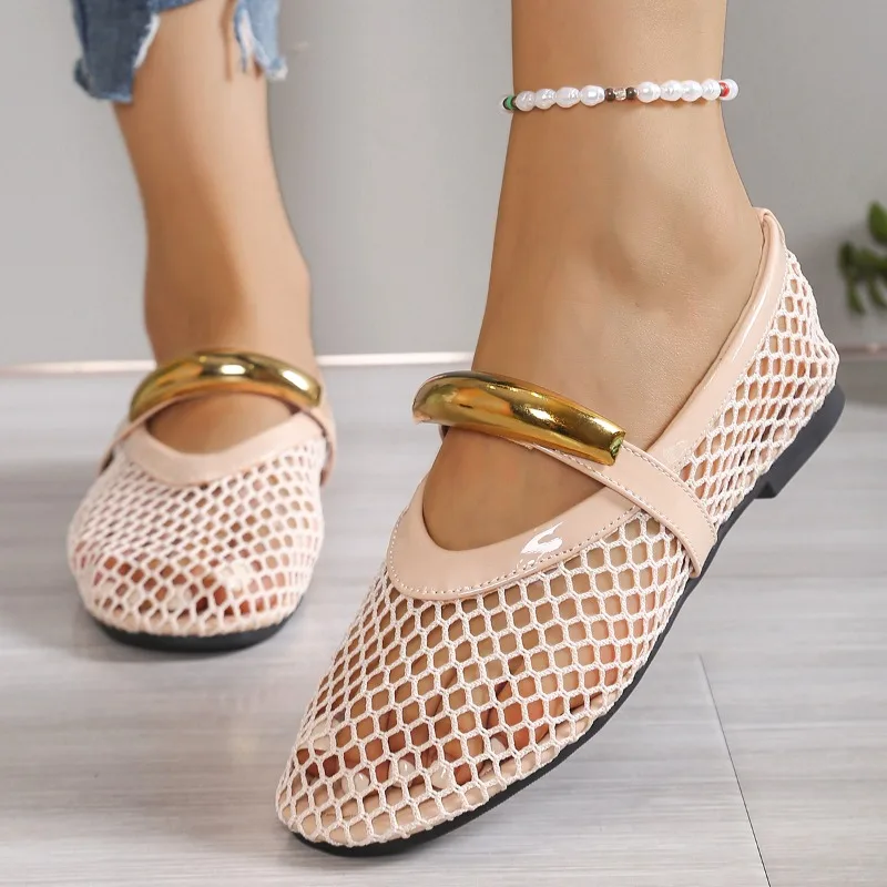 Women's Breathable Summer Roun - đánh giá và giá Mesh Strap Metal