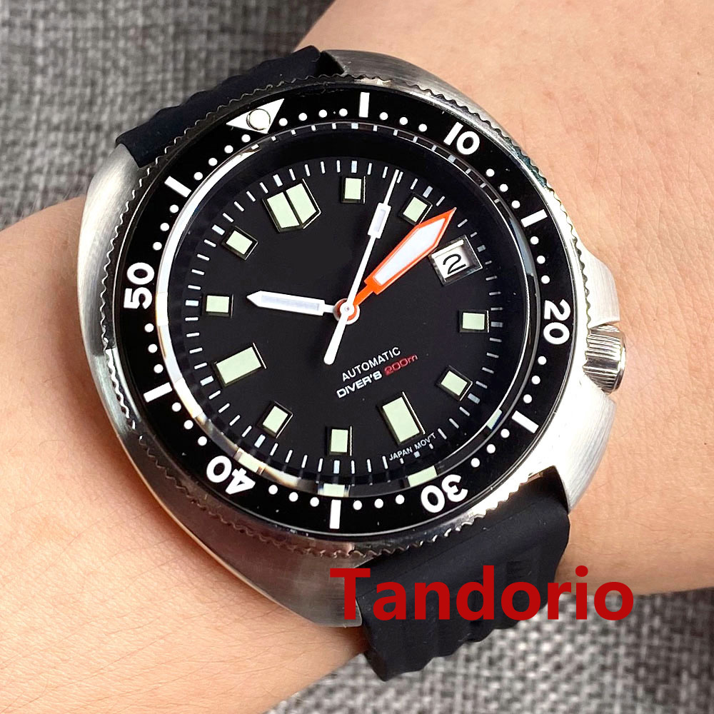 Tandorio 44mm Japan NH35/PT500 - đánh giá và giá Rubber Strap Diver
