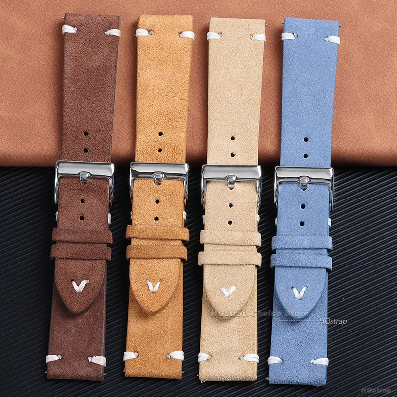 18mm 20mm 22mm High Quality Su - đánh giá và giá Suede Strap Watch