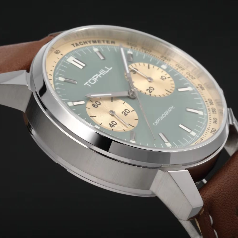 TOPHILL Vintage Racing Chronog - đánh giá và giá Tropic Strap Vintage